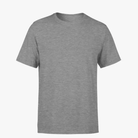 camisa algodão básica cinza