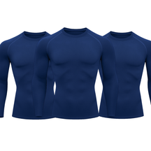 Kit 3 Camisetas Manga Longa Proteção Uv 50+ Segunda Pele Várias Cores