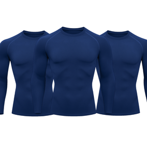 Kit 3 Camisetas Manga Longa Proteção Uv 50+ Segunda Pele Várias Cores