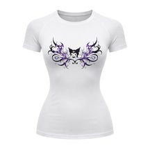 Camiseta Compressão Uv Manga Curta Cyber Tribal Black Heart Hello Kitty Rash Guard