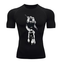 Camiseta Compressão Proteção Uv 50+ Manga Curta Jujutsu Kaisen Toji Zenin Behind Rash Guard