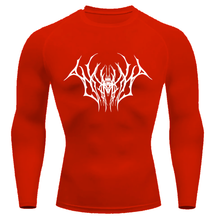 Camiseta Compressão Proteção Uv Estampada Na Frente Tecido Gelado Segunda Pele Manga Longa Cyber Tribal Draion