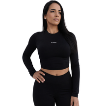 Cropped Térmico Manga Longa Feminino Com Proteção Solar UV 50+