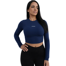 Cropped Térmico Manga Longa Feminino Com Proteção Solar UV 50+