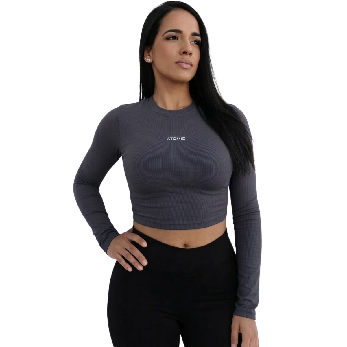 Cropped Térmico Manga Longa Feminino Com Proteção Solar UV 50+