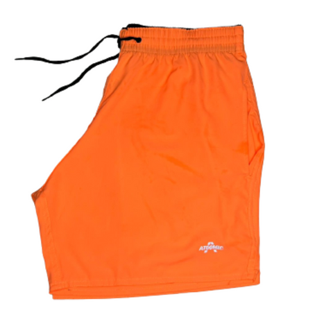 Bermuda Shorts Elastano Premium Mauricinho Treino - Laranja Neon