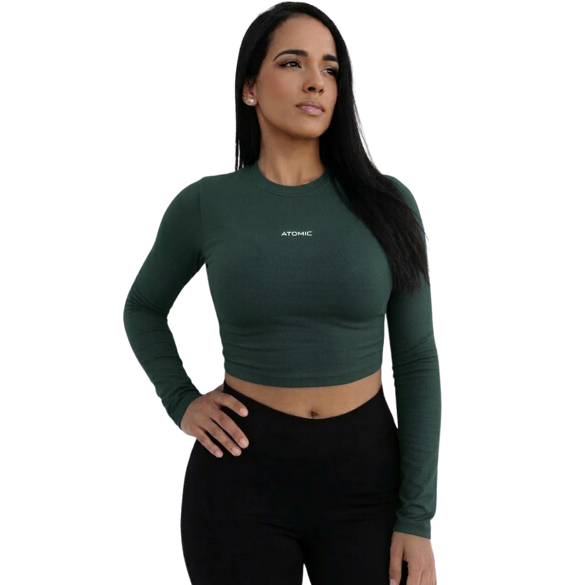Cropped Térmico Manga Longa Feminino Com Proteção Solar UV 50+