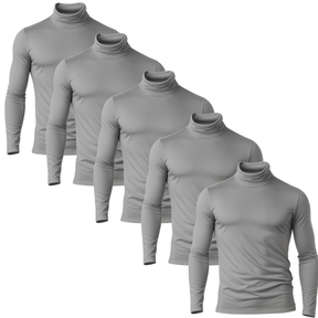 Kit 5 Camisas Térmica masculina Gola Alta - proteção solar UV 50+  Todos Kits