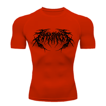 Camiseta Curta Compressão Proteção UV Cyber Tribal Frente