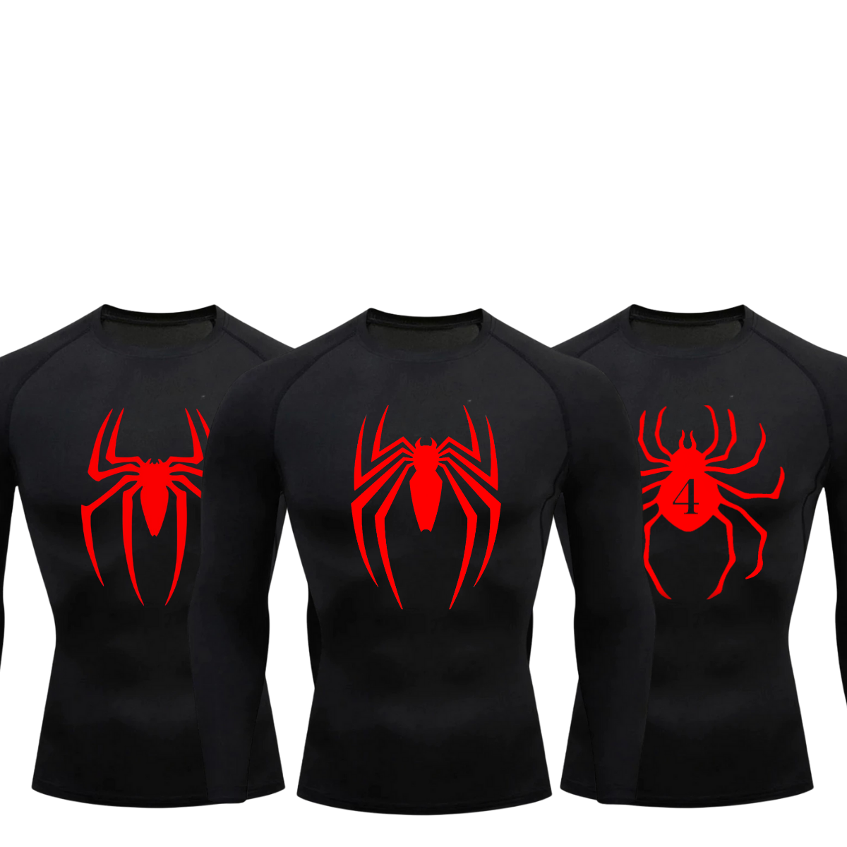 KIT3LONGAUVPRETA-SPIDERMANVENOMHISOKAVERMELHO-GG