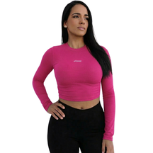 Cropped Térmico Manga Longa Feminino Com Proteção Solar UV 50+