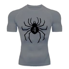 Camisa Compressão Proteção Uv 50+ Estampada Tecido Gelado Segunda Pele Manga Curta Aranha Hisoka Rash Guard
