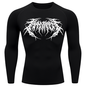 Camiseta Longa Compressão Proteção UV Cyber Tribal Frente