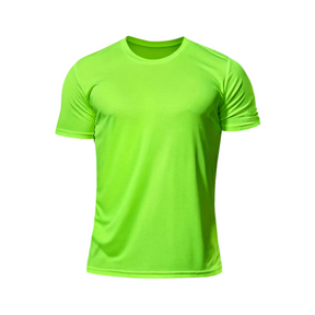 Camisa Curta Proteção Solar Uv 50+ DryFit Verde Neon