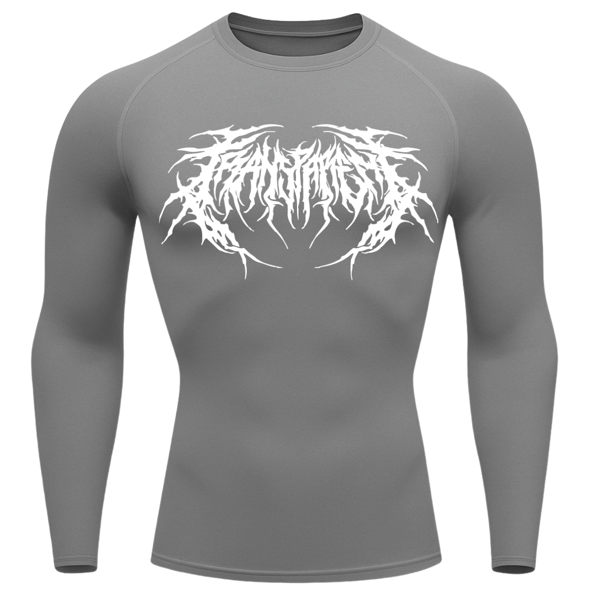 Camiseta Longa Compressão Proteção UV Cyber Tribal Frente