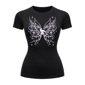 Camiseta Compressão Uv Manga Curta Cyber Tribal Cinnamoroll Hello Kitty Rash Guard