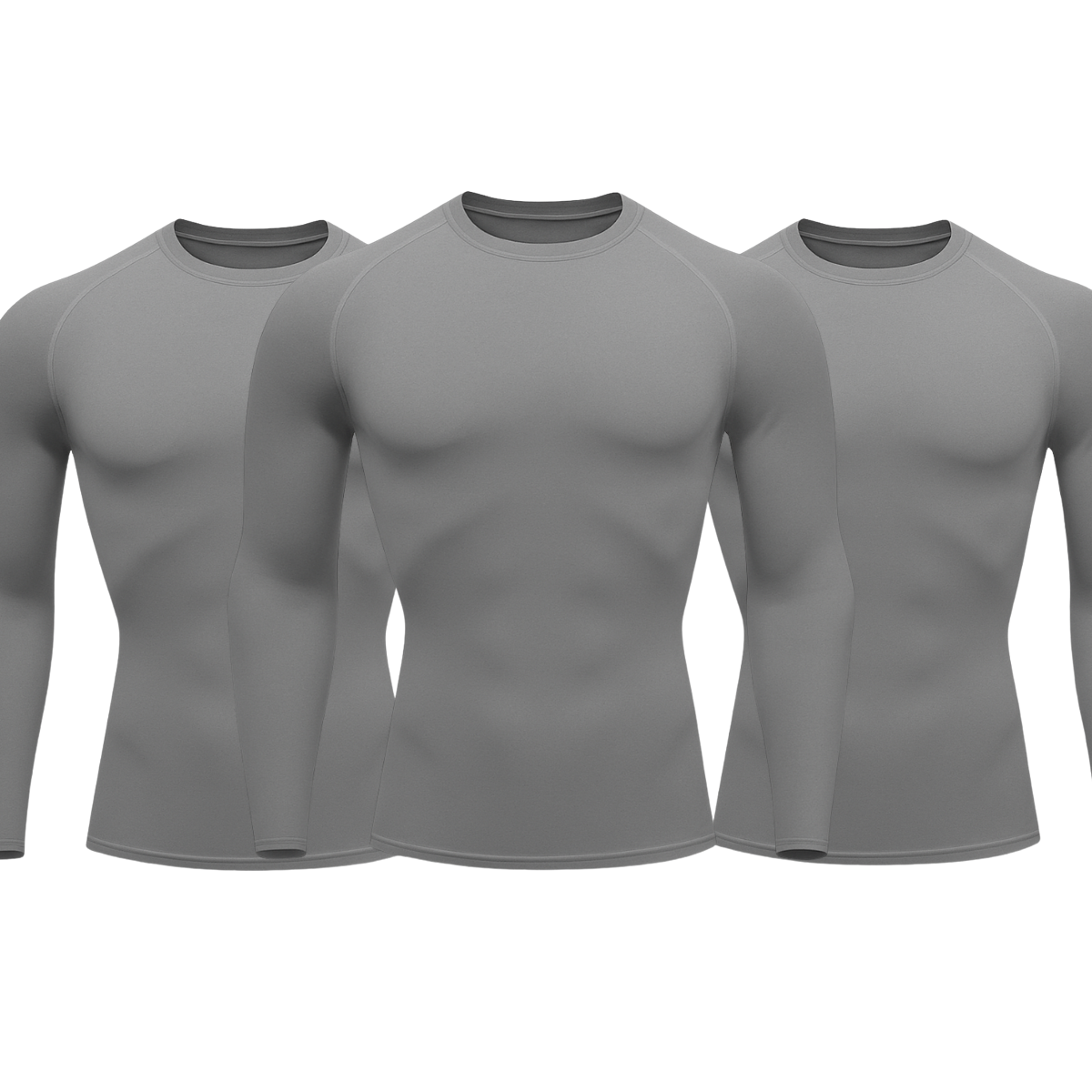 Kit 3 Camisetas Manga Longa Proteção Uv 50+ Segunda Pele Várias Cores