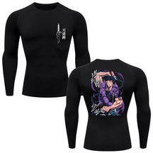 Camiseta Compressão Proteção Uv 50+ Manga Longa Jujutsu Kaisen Toji Zenin Behind Rash Guard