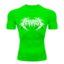 Camiseta Curta Compressão Proteção UV Cyber Tribal Frente