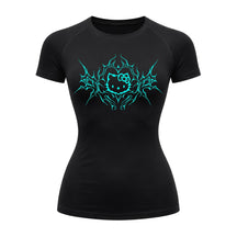 Camiseta Compressão Uv Manga Curta Cyber Tribal Black Heart Hello Kitty Rash Guard