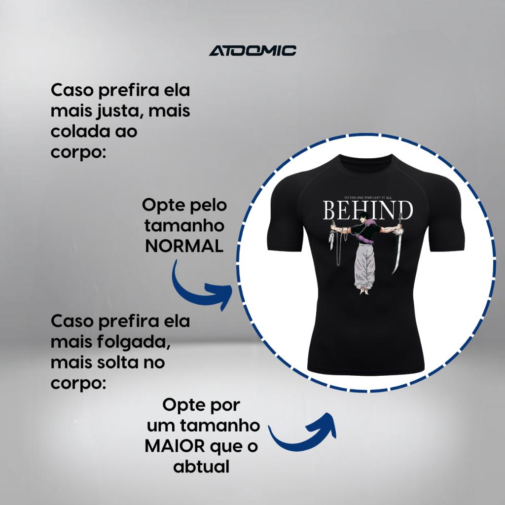 Camiseta Compressão Proteção Uv 50+ Manga Curta Jujutsu Kaisen Toji Zenin Behind Rash Guard