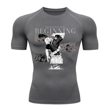 Camiseta Compressão Proteção Uv 50+ Manga Curta Jujutsu Kaisen Toji Zenin Behind Rash Guard