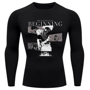 Camiseta Compressão Proteção Uv 50+ Manga Longa Jujutsu Kaisen Toji Zenin Behind Rash Guard