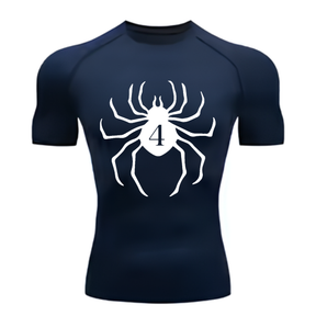 Camisa Compressão Proteção Uv 50+ Estampada Tecido Gelado Segunda Pele Manga Curta Aranha Hisoka Rash Guard