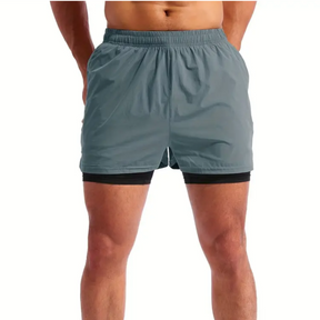 Kit 3 Bermuda 2 em 1 Com Short Interno Térmico Masculino