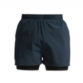 Shorts Bermuda 2 em 1 Com Shorts Interno Compressão