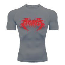 Camiseta Curta Compressão Proteção UV Cyber Tribal Frente