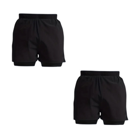 Kit 2 Bermuda 2 em 1 Com Short Interno Térmico Masculino