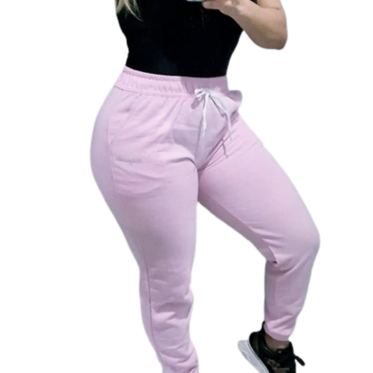 Calça De Moletom Feminina Jogger Grossa