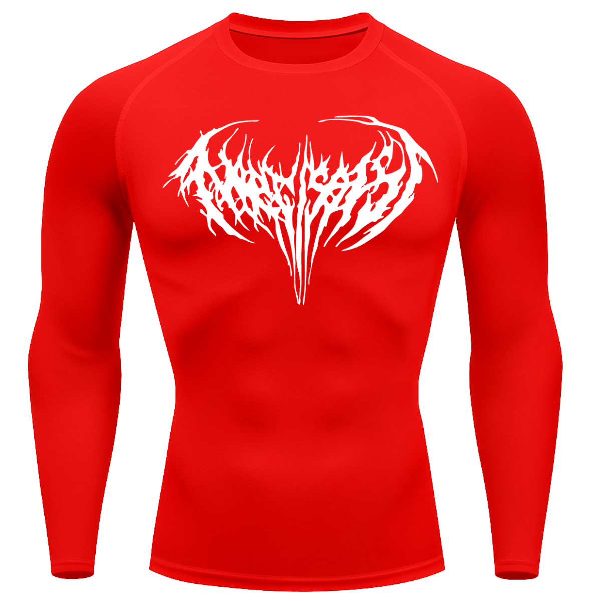 Camiseta Longa Compressão Proteção UV Cyber Tribal Narcissist Rash Guard