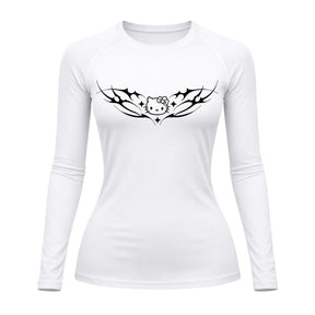 Camiseta Compressão Uv Manga Longa Cyber Tribal Angel Hello Kitty Rash Guard