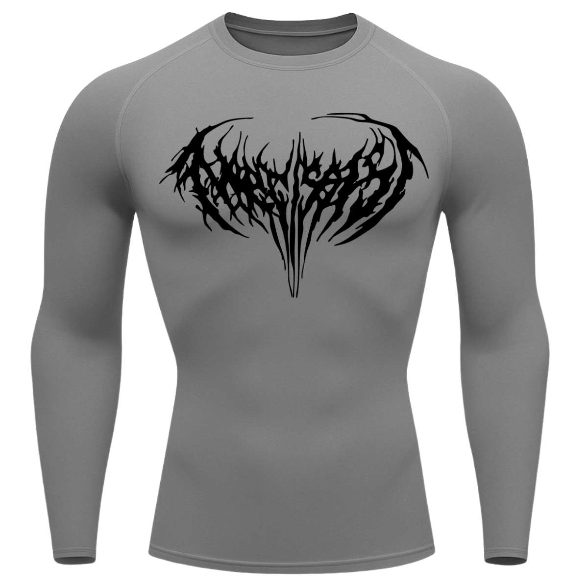 Camiseta Longa Compressão Proteção UV Cyber Tribal Narcissist Rash Guard