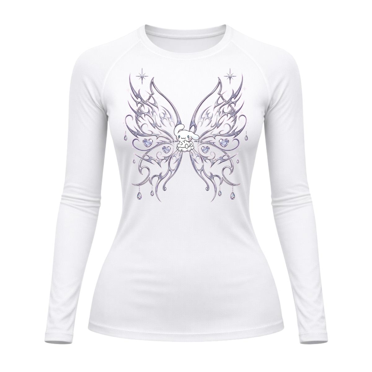 Camiseta Compressão Uv Manga Longa Cyber Tribal Cinnamoroll Hello Kitty Rash Guard