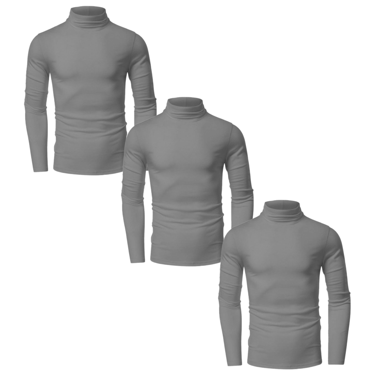Kit 3 Camisa Gola Alta Térmica Gola Alta Com Proteção UV
