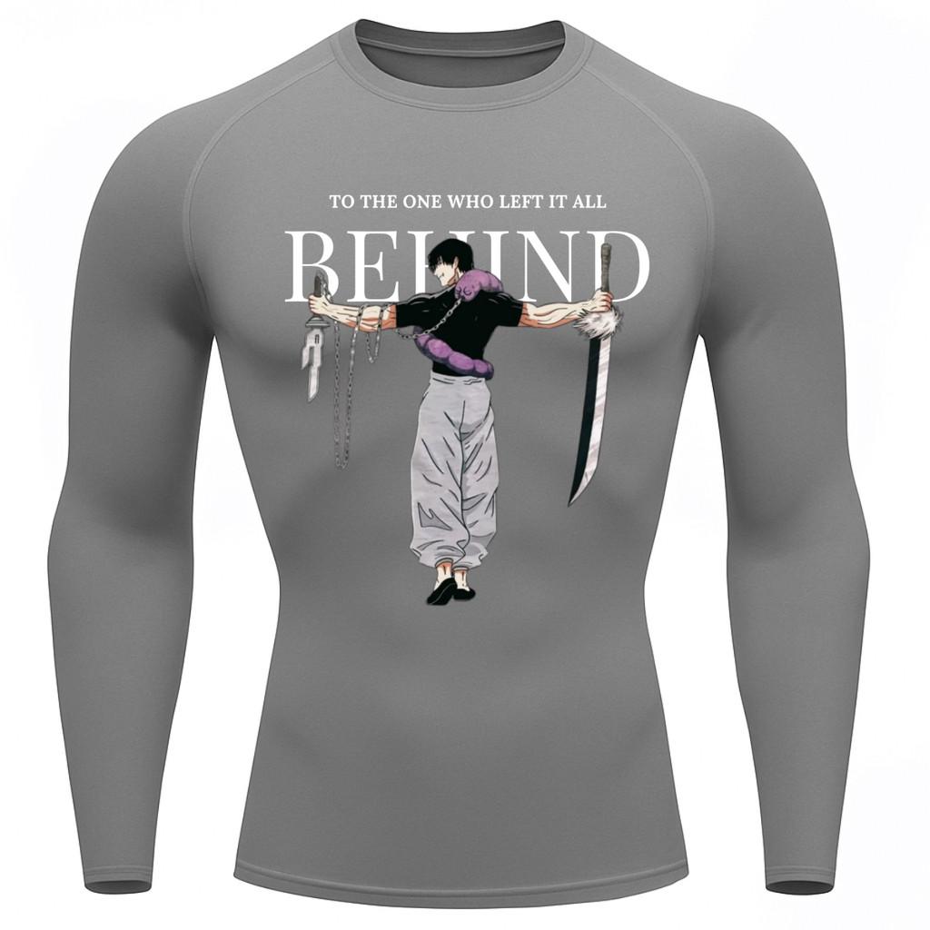 Camiseta Compressão Proteção Uv 50+ Manga Longa Jujutsu Kaisen Toji Zenin Behind Rash Guard