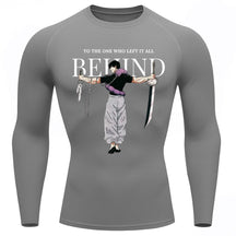 Camiseta Compressão Proteção Uv 50+ Manga Longa Jujutsu Kaisen Toji Zenin Behind Rash Guard