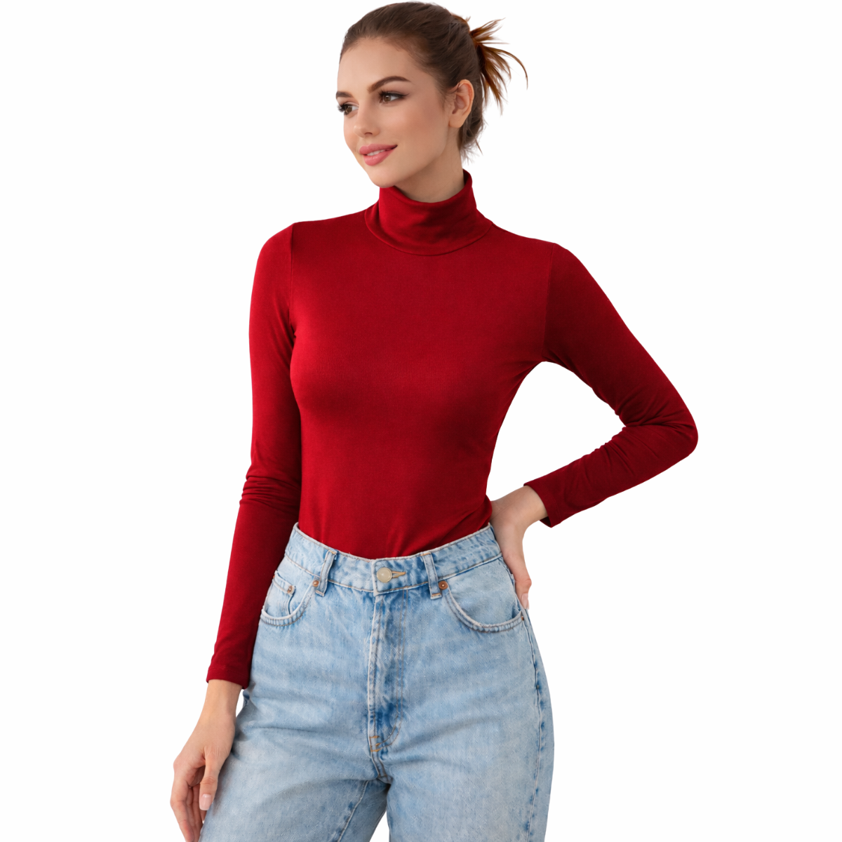 Camisa Gola Alta Feminina Proteção Solar 50+