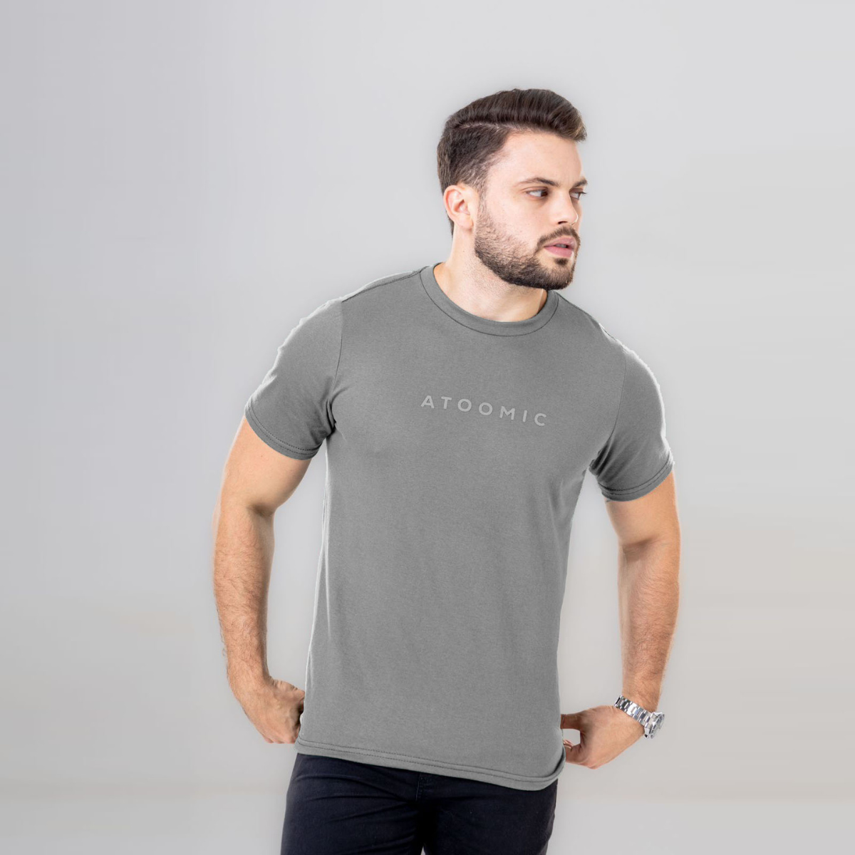 Camiseta Básica Estampa Atoomic - Todas As Cores