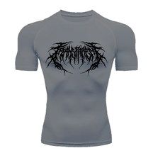 Camiseta Curta Compressão Proteção UV Cyber Tribal Frente