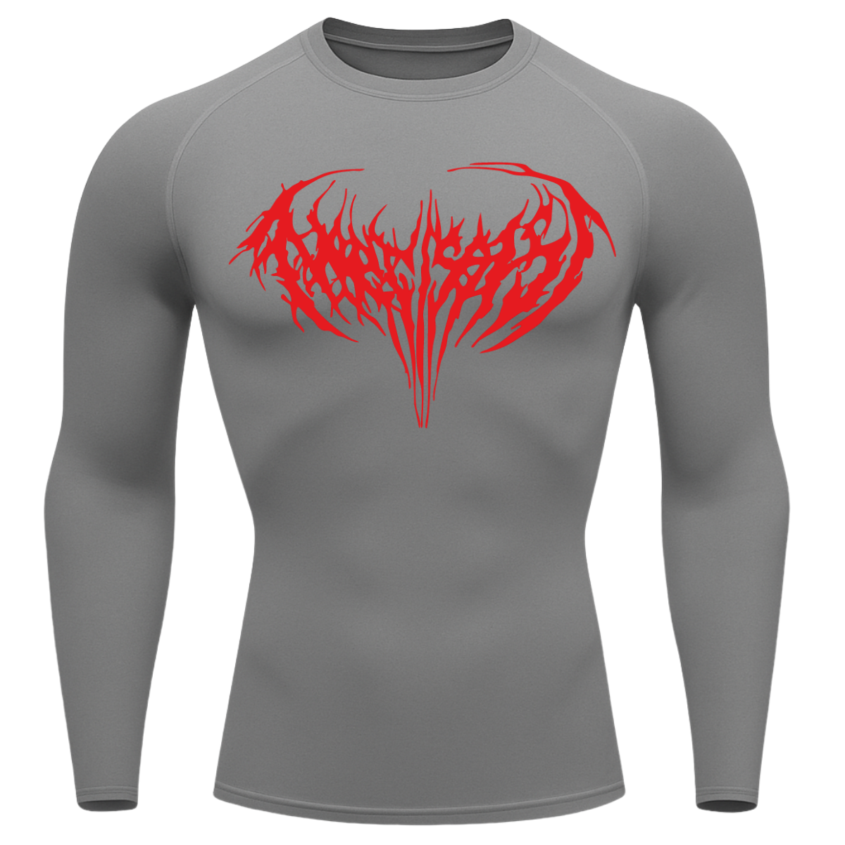 Camiseta Longa Compressão Proteção UV Cyber Tribal Narcissist Rash Guard