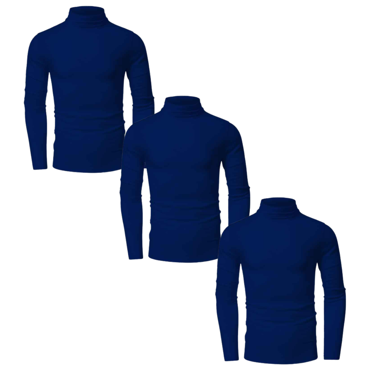 Kit 3 Camisa Gola Alta Térmica Gola Alta Com Proteção UV