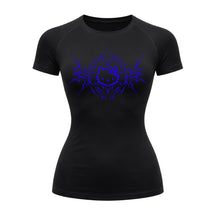 Camiseta Compressão Uv Manga Curta Cyber Tribal Black Heart Hello Kitty Rash Guard