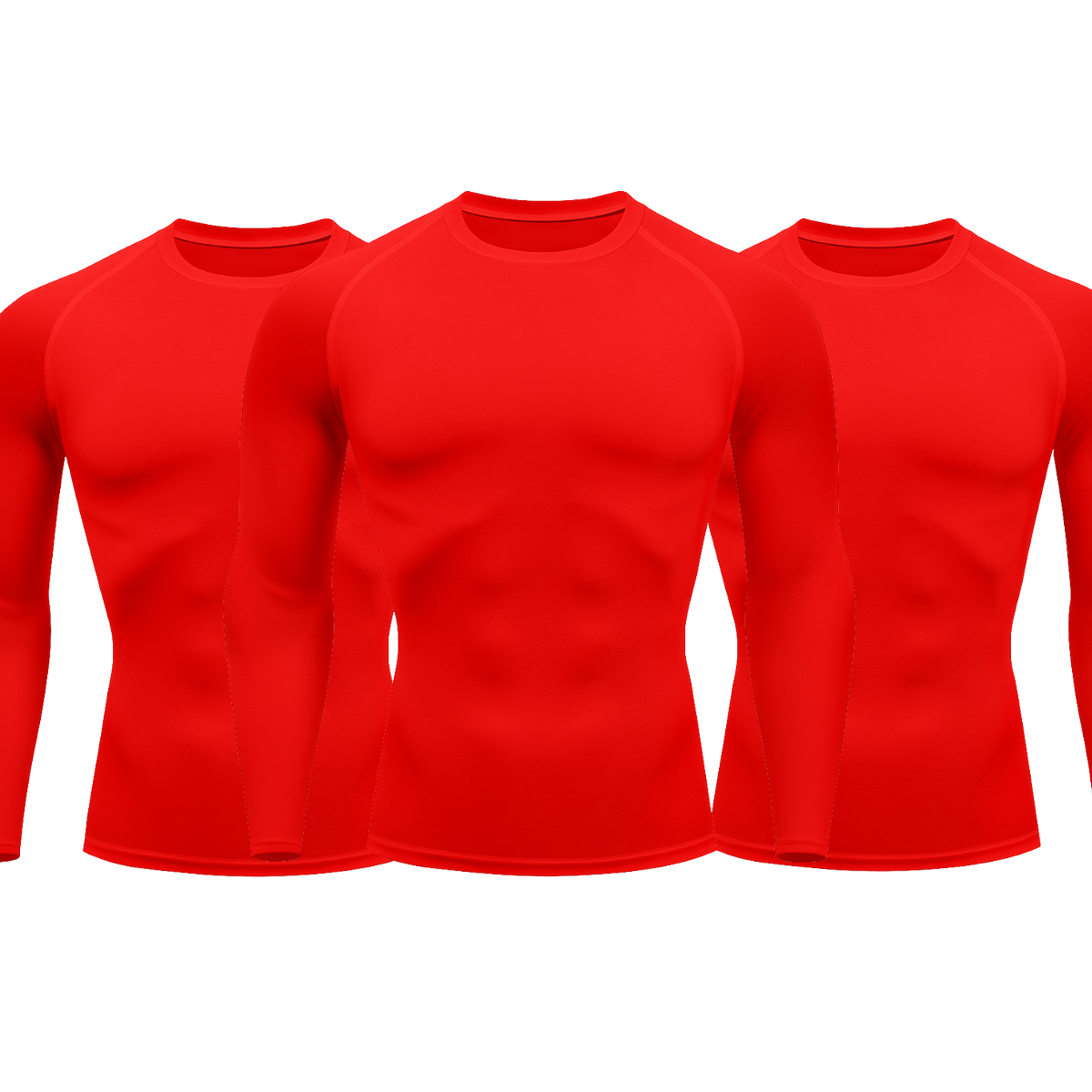 Kit 3 Camisetas Manga Longa Proteção Uv 50+ Segunda Pele Várias Cores