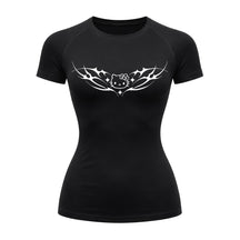 Camiseta Compressão Uv Manga Curta Cyber Tribal Black Heart Hello Kitty Rash Guard