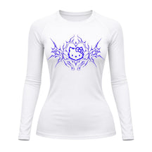 Camiseta Compressão Uv Manga Longa Cyber Tribal Black Heart Hello Kitty Rash Guard
