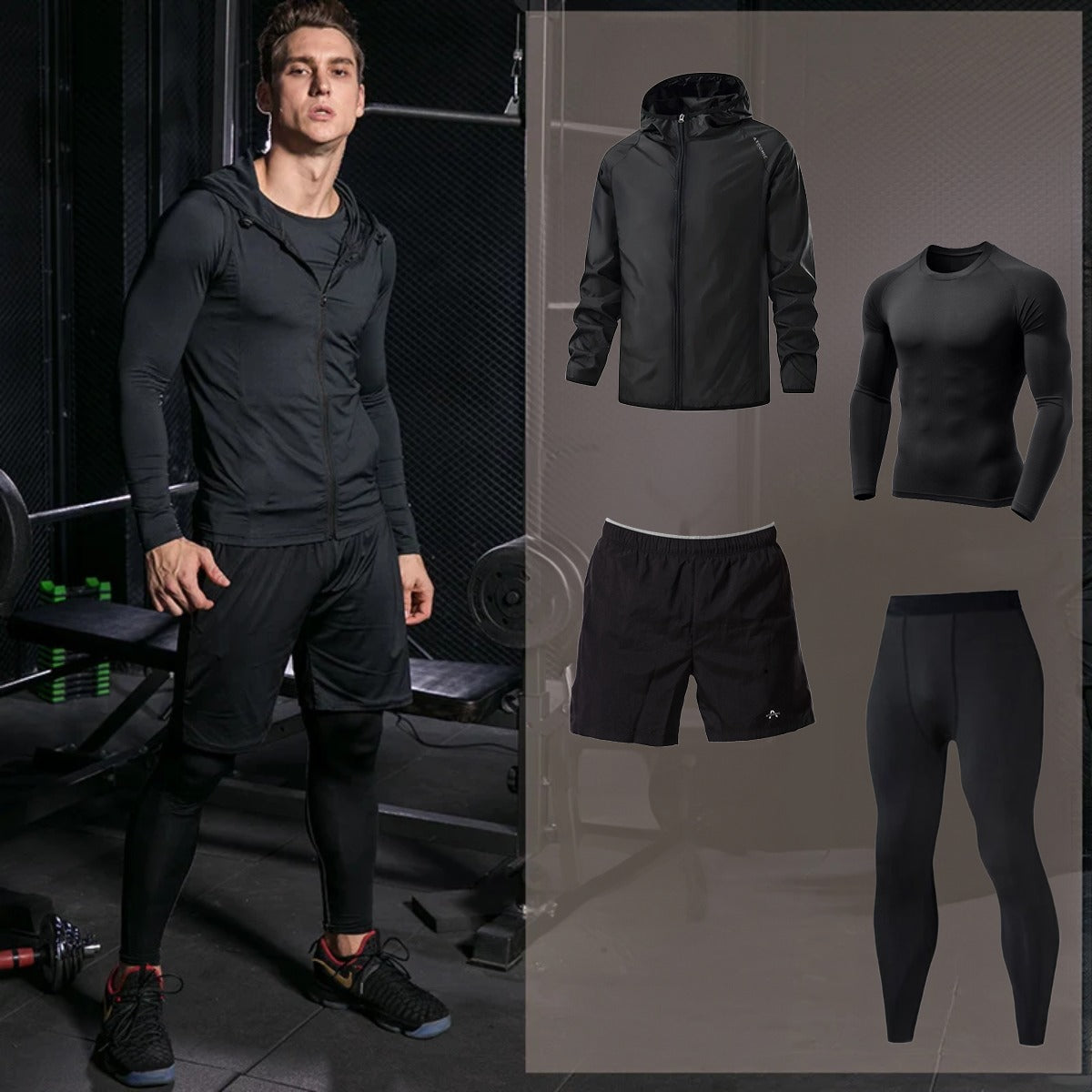 Kit Treino Térmico Completo Masculina Segunda Pele - Todas as Cores